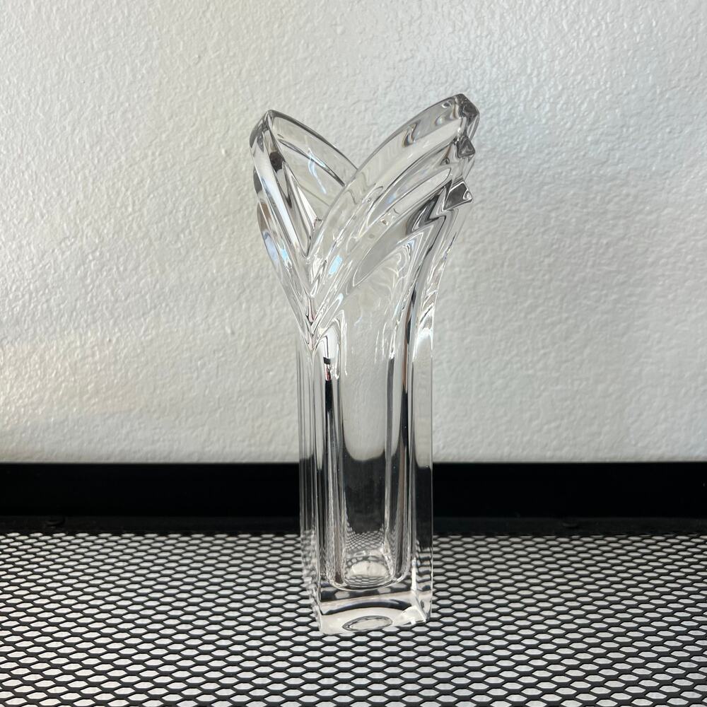 Vintage Mikasa Lead Crystal Deco Bud Vase - Picture 4 of 6